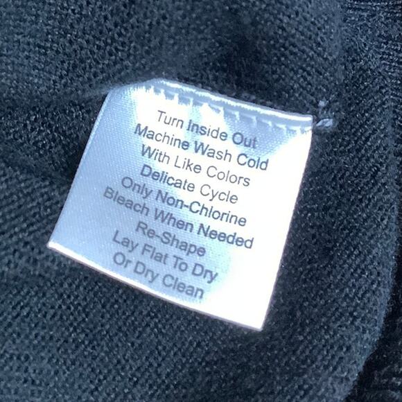 Joseph Abboud Black Merino Wool Men's Vest XL Sleek Comfortable Classic - Picture 5 of 7